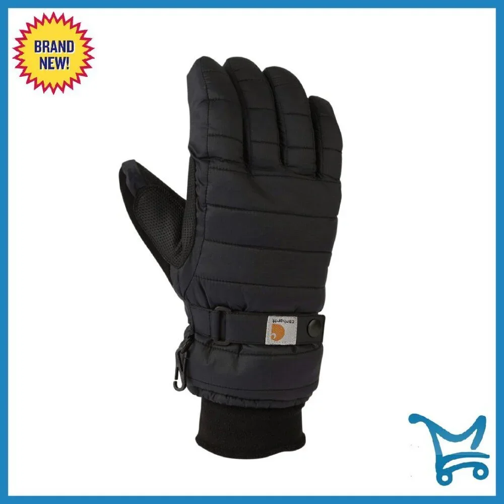 Women's Quilted Cold Weather Gloves Waterproof Insulated Sizes S M L